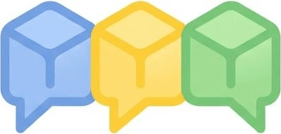 Символ развития речи для детей 2-3 лет, логотип АйБеби Центр, плоский дизайн.